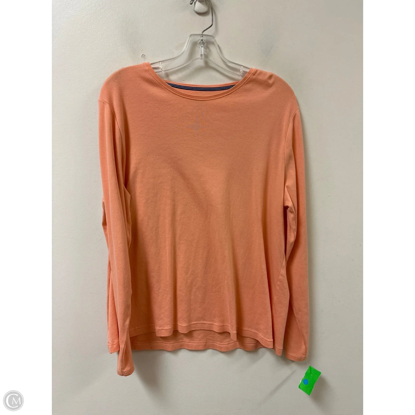Top Long Sleeve By Croft And Barrow In Orange, Size: 1x