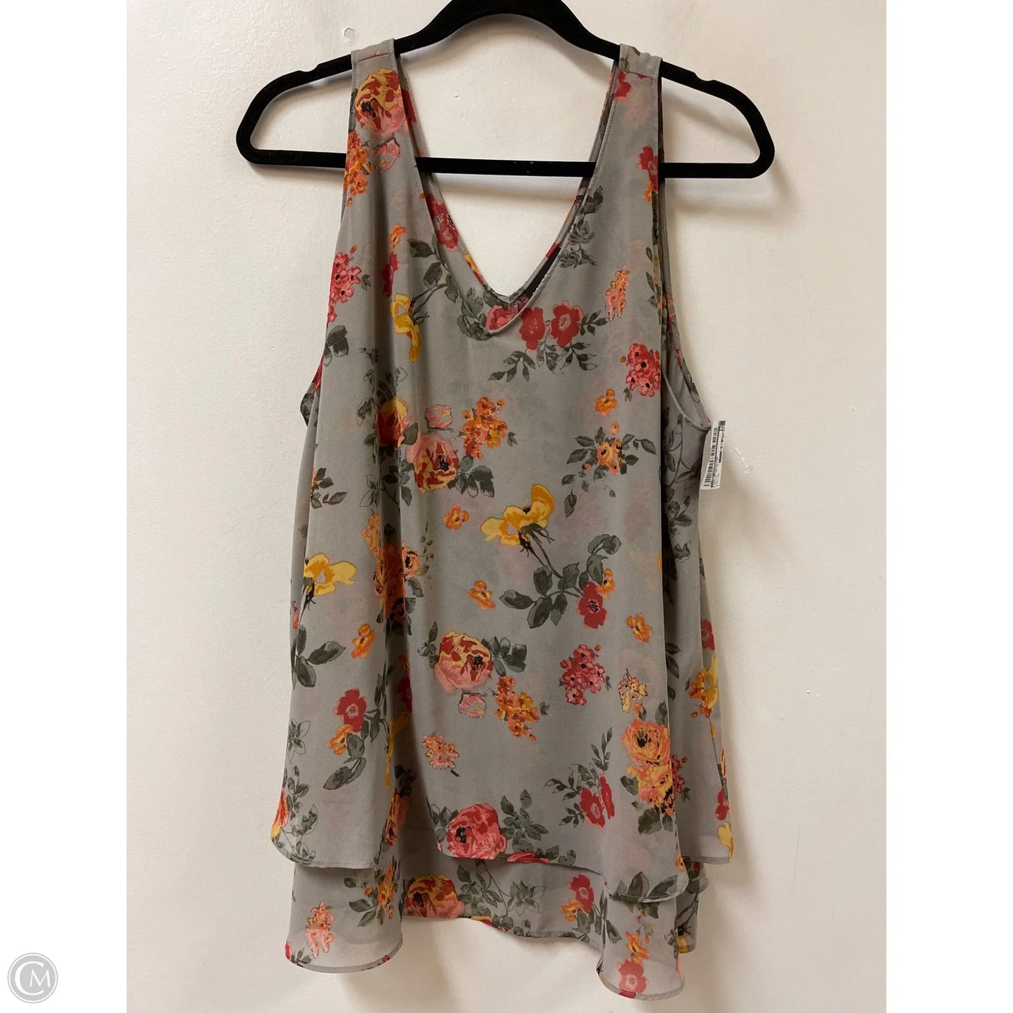 Top Sleeveless By Lane Bryant In Floral Print, Size: 3x