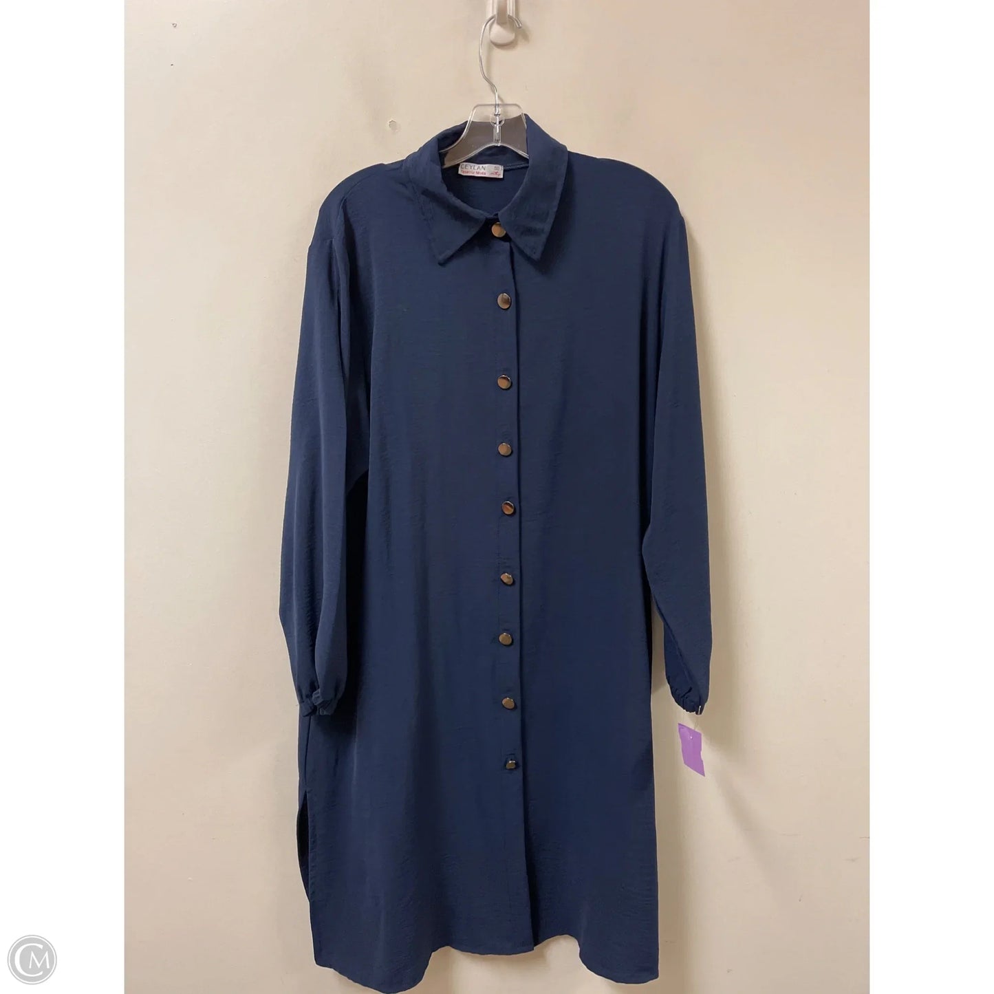Dress Casual Midi By Clothes Mentor In Navy, Size: Xl