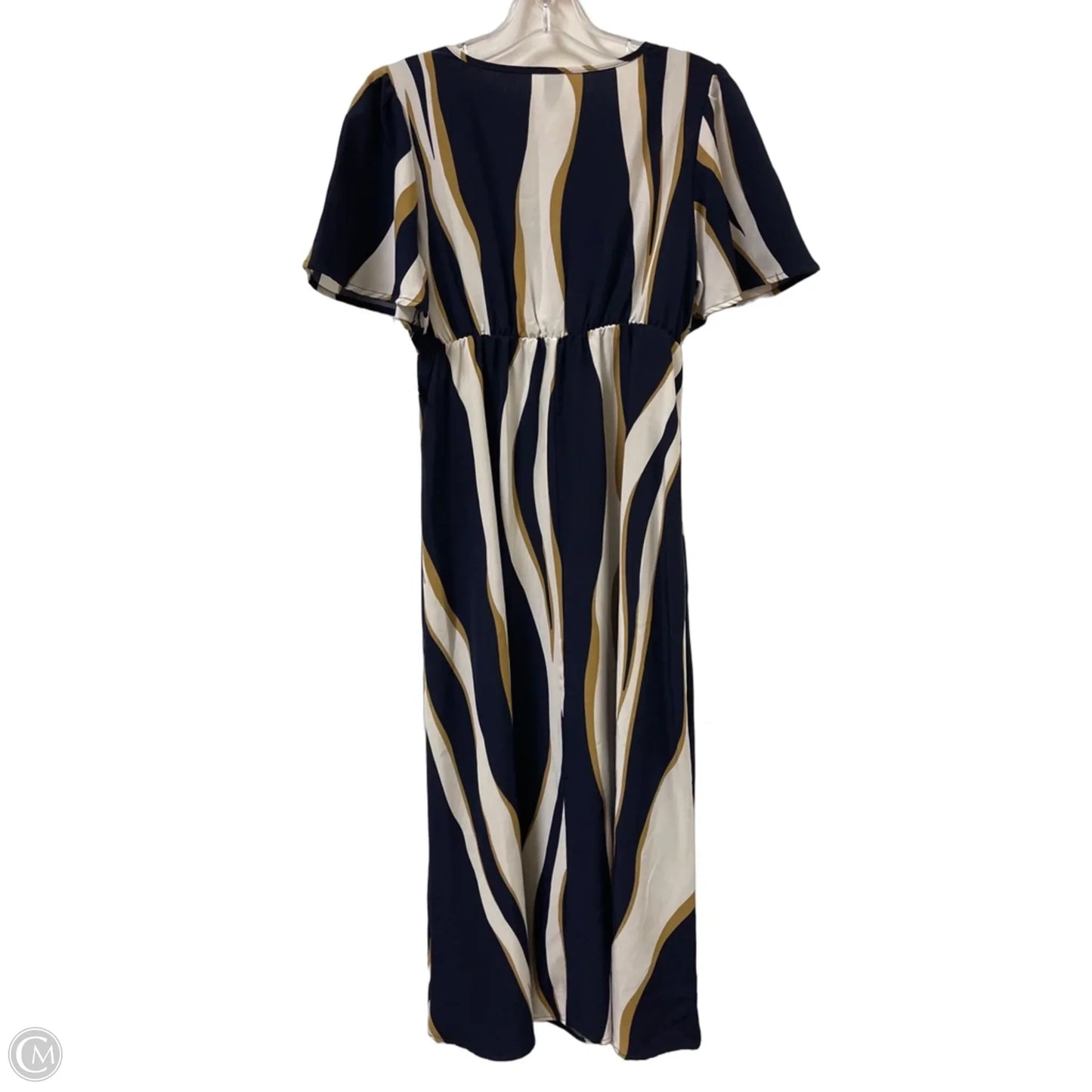 Dress Casual Maxi By Emery Rose In Blue & White, Size: S