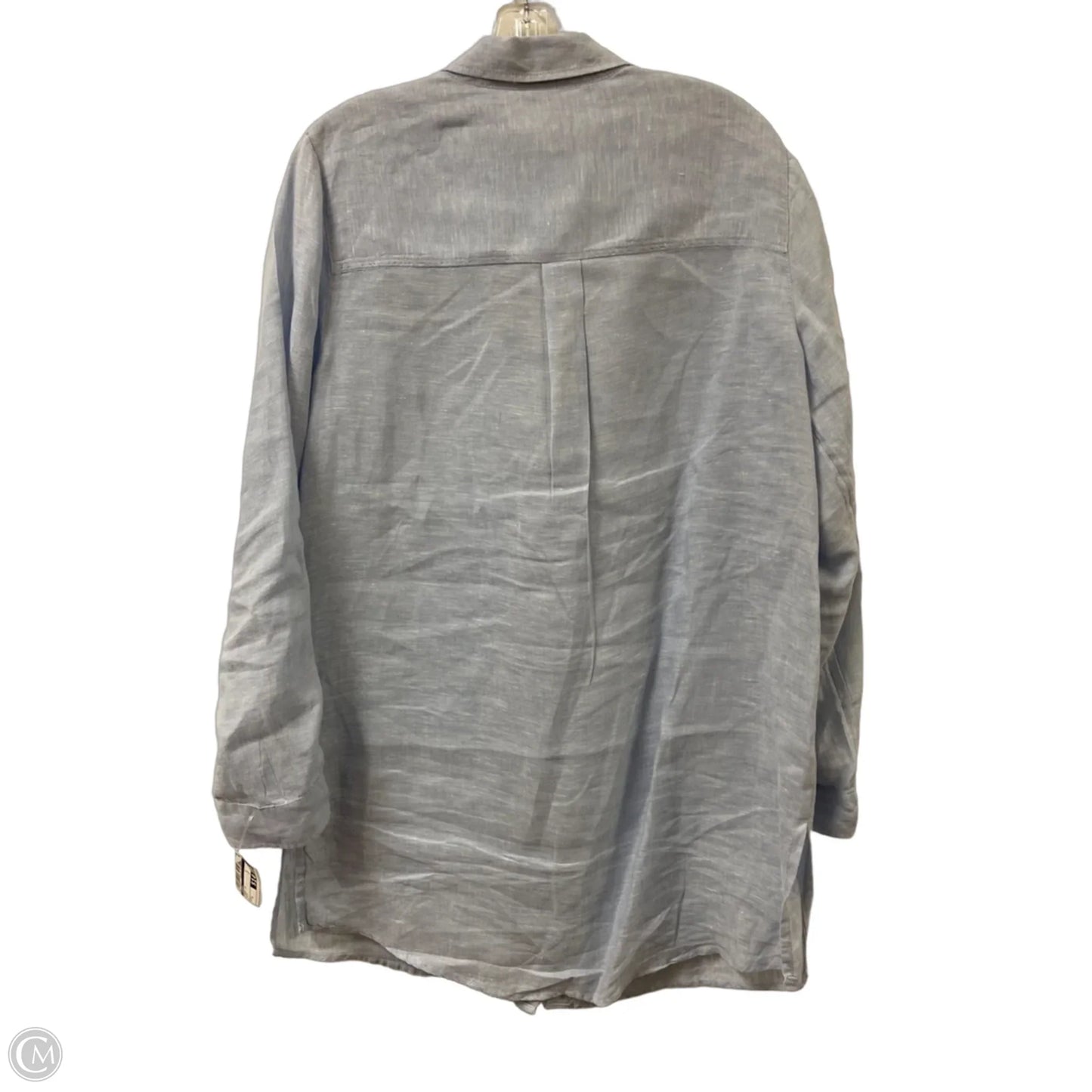 Tunic Long Sleeve By Tahari In Blue, Size: L