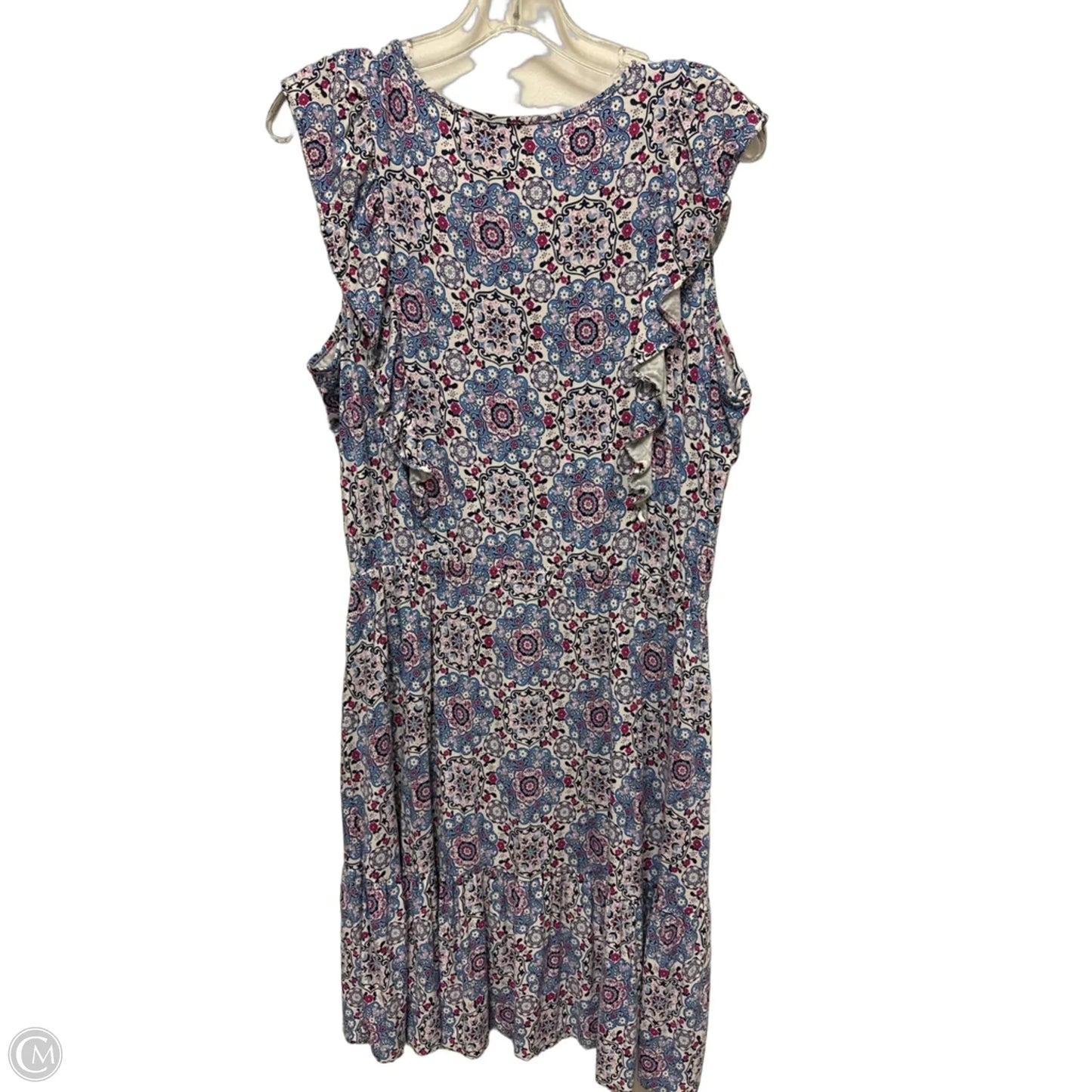 Dress Casual Short By Loft In Blue & Purple, Size: L