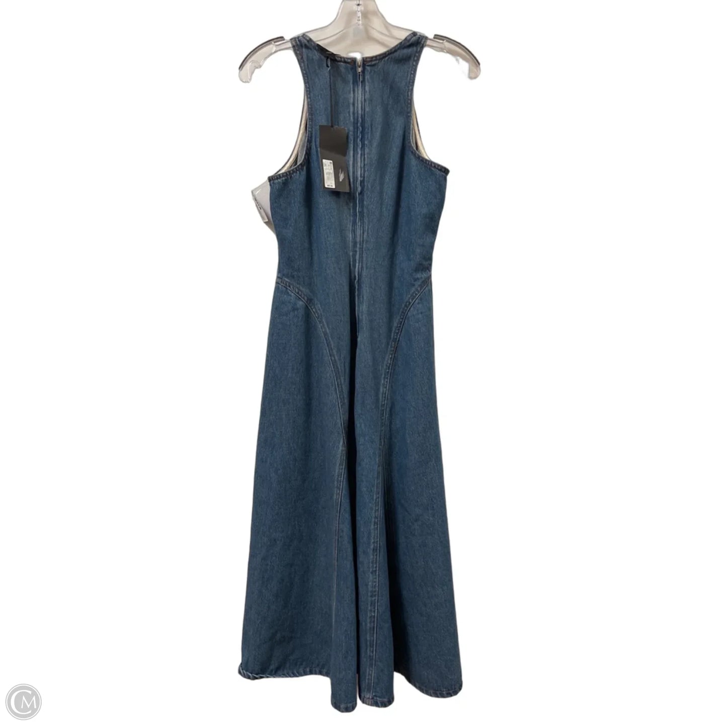 Dress Casual Midi By Future Collective In Blue Denim, Size: S