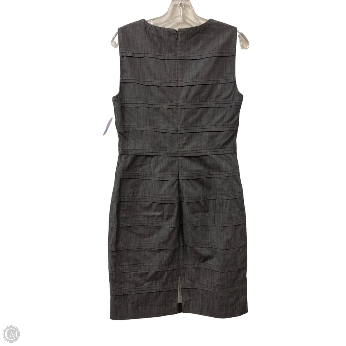 Dress Casual Midi By Calvin Klein In Grey Denim, Size: M