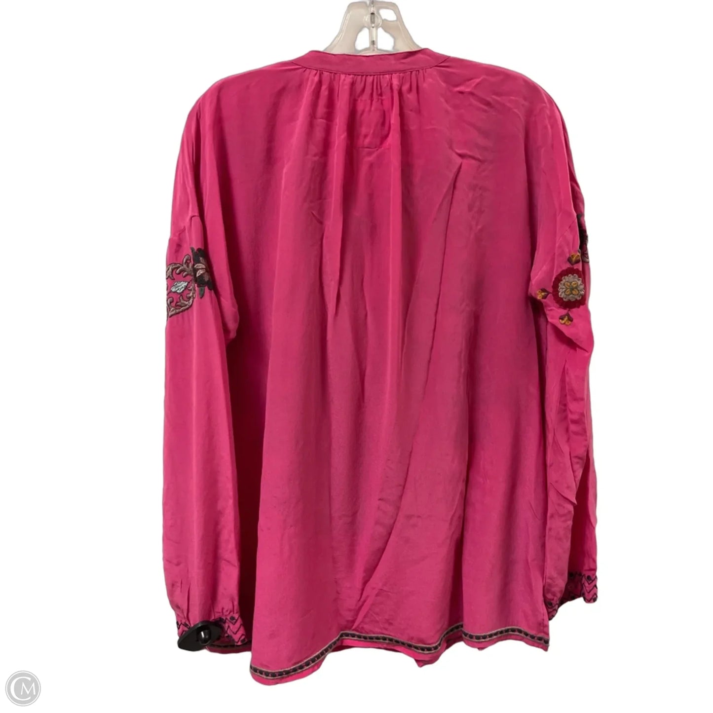 Blouse Designer By Johnny Was In Pink, Size: S
