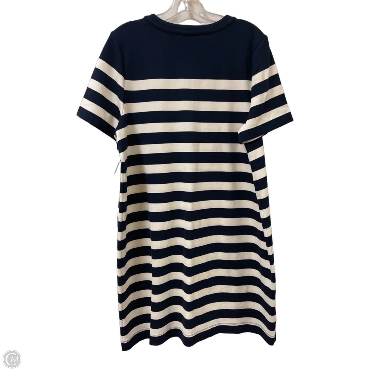 Dress Casual Short By Loft In Blue & Cream, Size: Xl