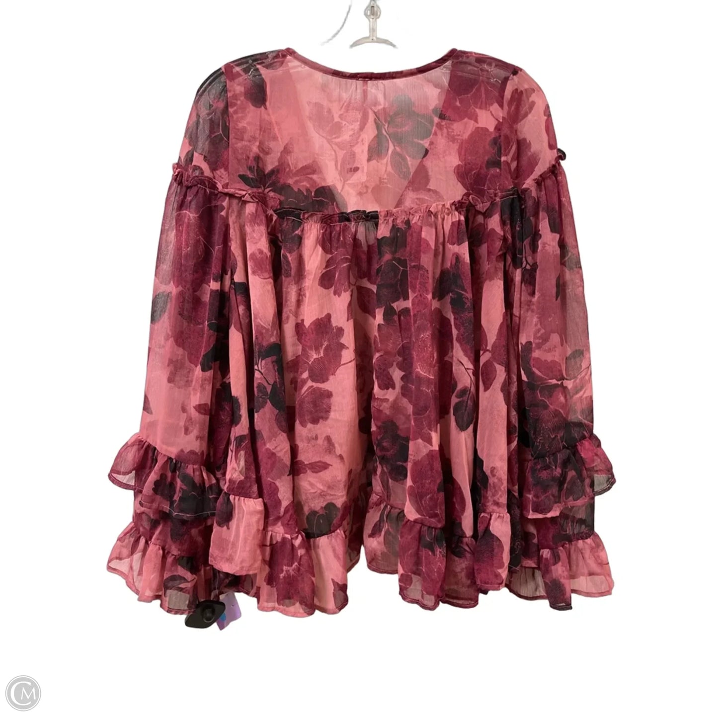 Top Long Sleeve By Free People In Purple, Size: Xs