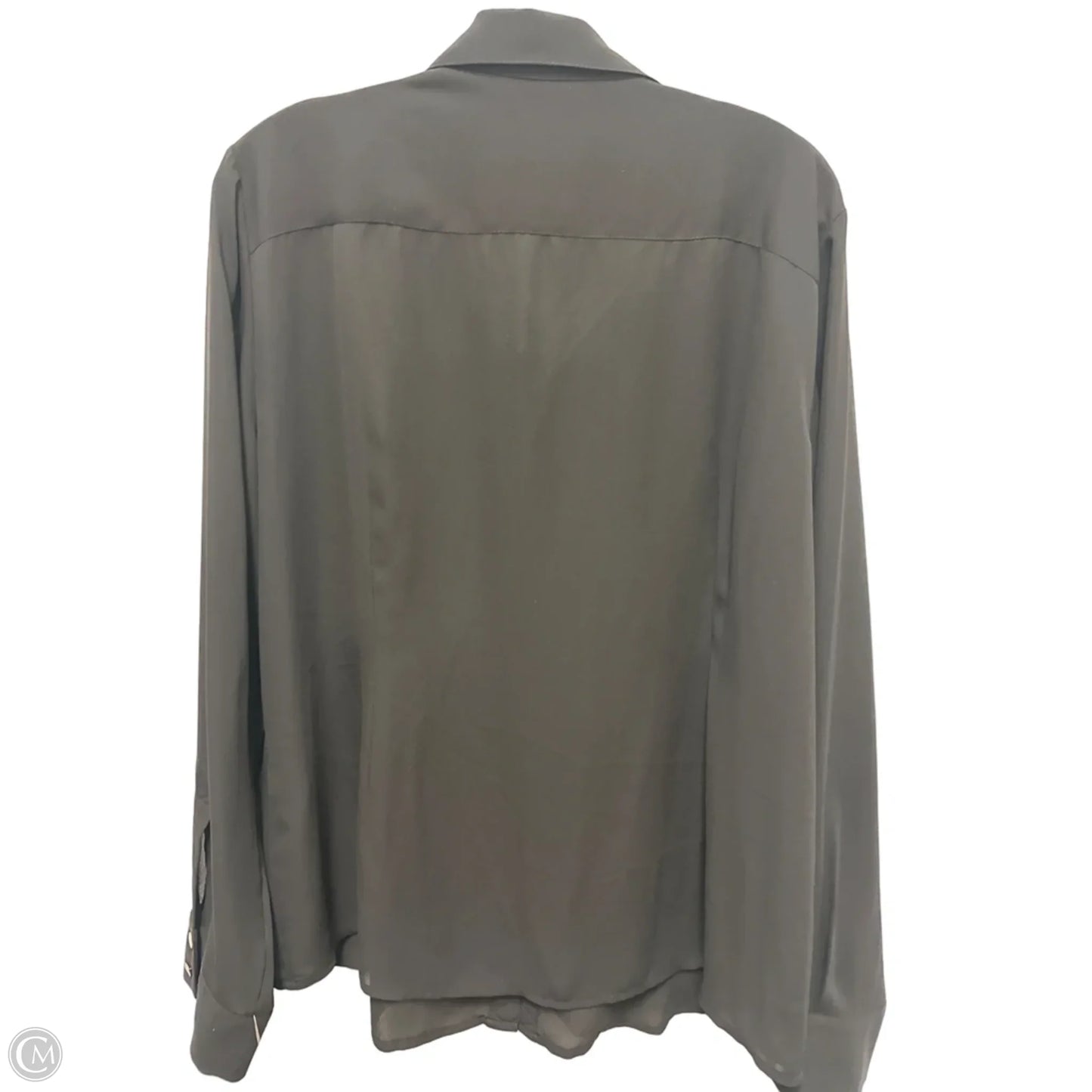 Blouse Designer By Karl Lagerfeld In Black, Size: L