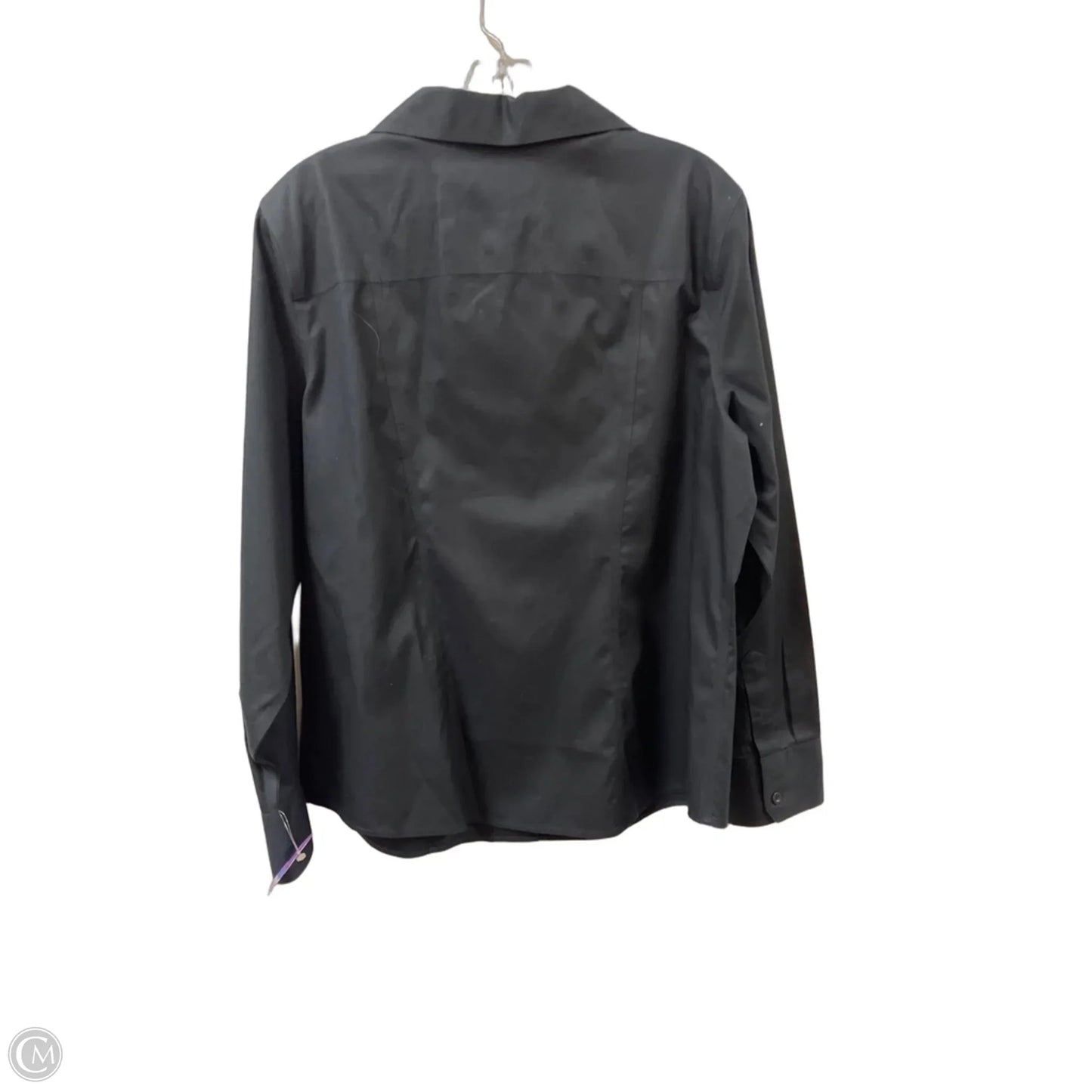 Blouse Long Sleeve By Chicos In Black, Size: L
