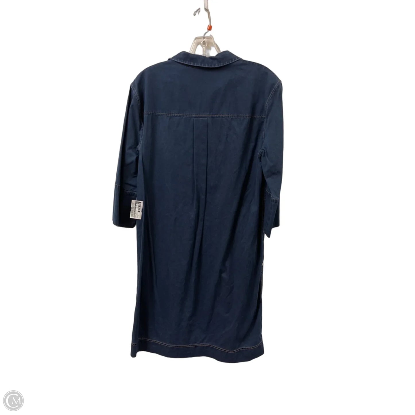 Dress Designer By Lafayette 148 In Blue Denim, Size: S