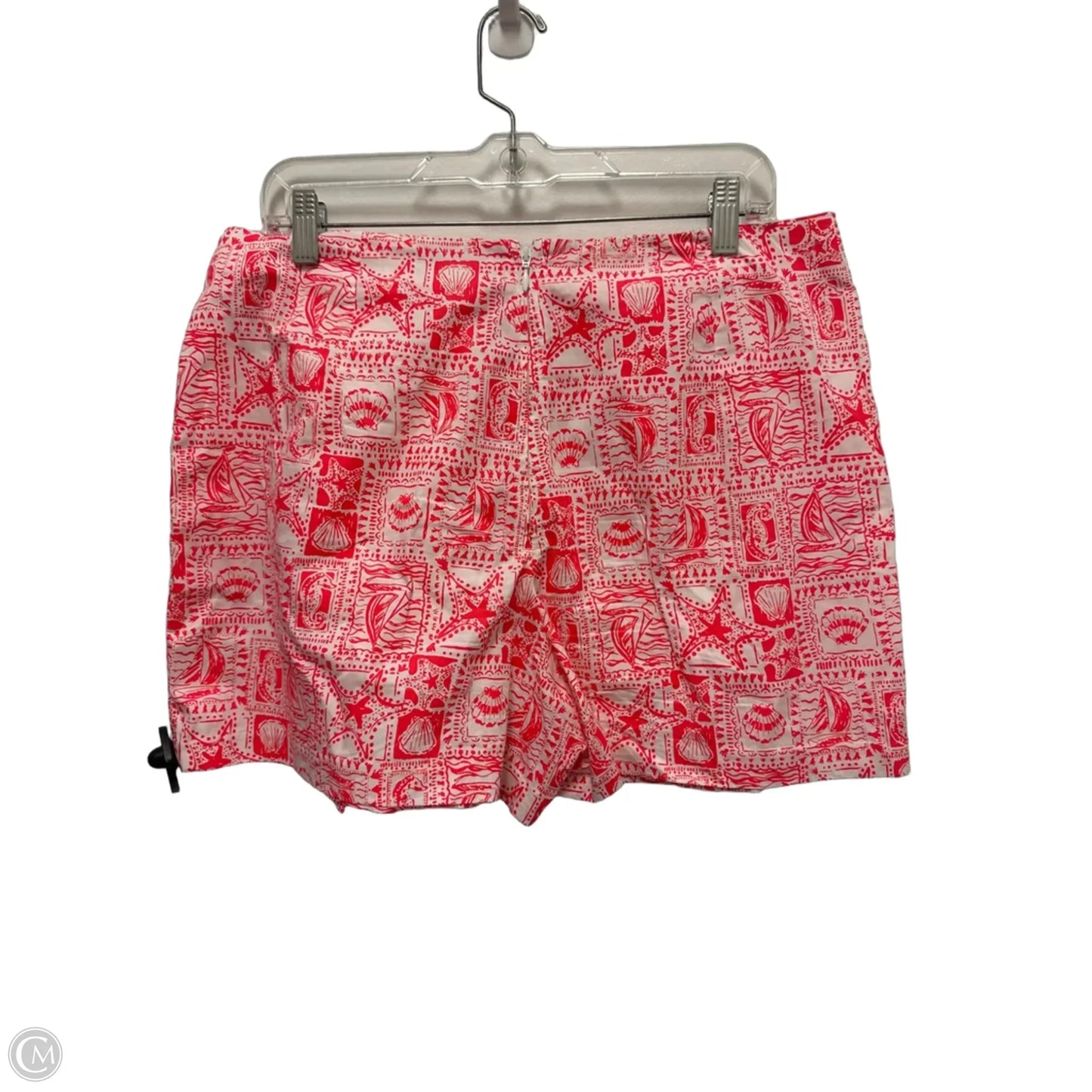 Skort Designer By Lilly Pulitzer In Pink & White, Size: 12