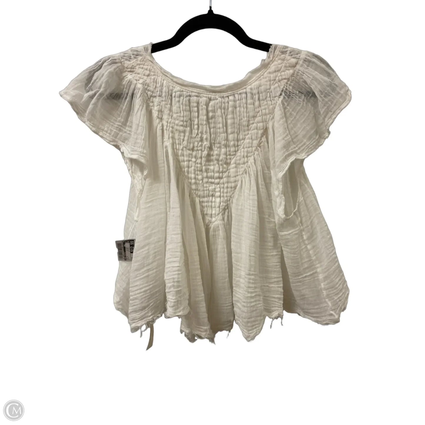 Top Short Sleeve By Free People In White, Size: M
