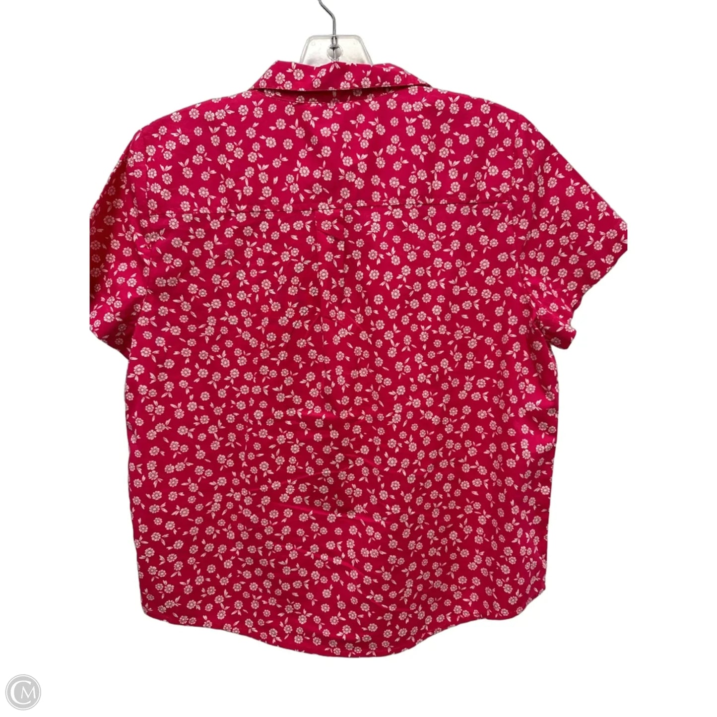 Top Short Sleeve By J. Crew In Pink & White, Size: S
