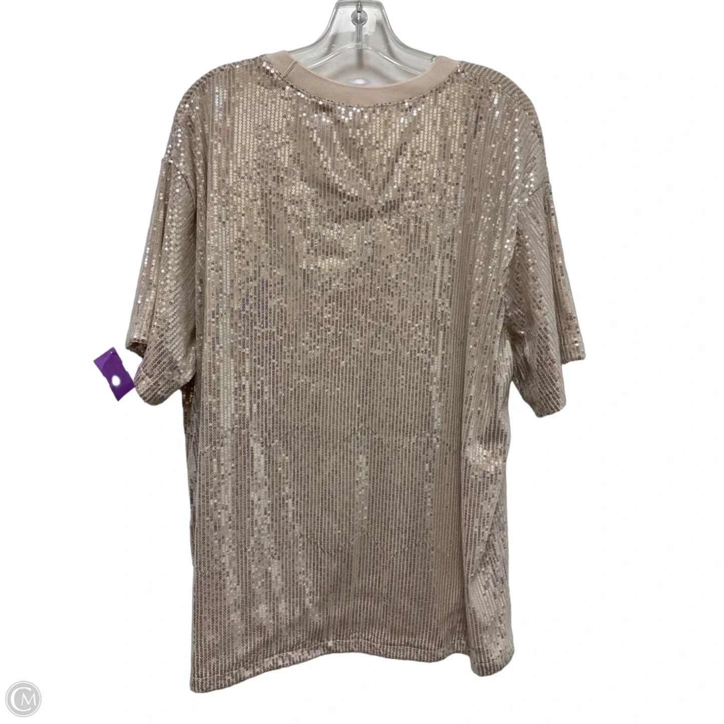Top Short Sleeve By Altard State In Silver, Size: Xl
