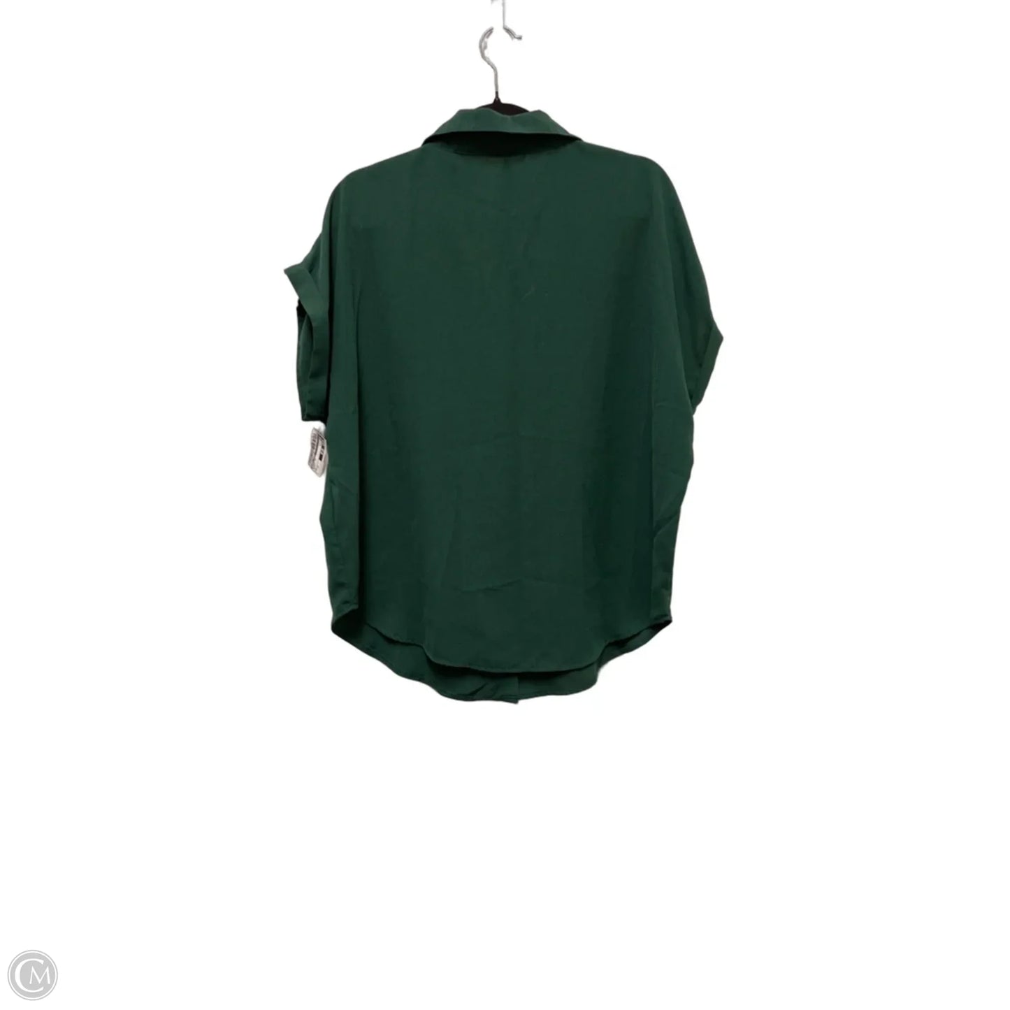 Blouse Short Sleeve By Emery Rose In Green, Size: 1x