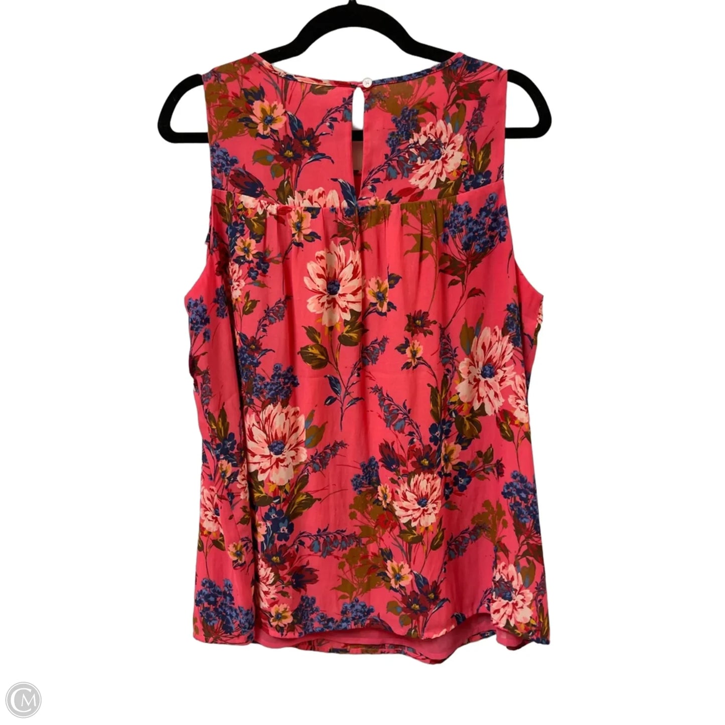 Top Sleeveless By Loft In Pink, Size: L