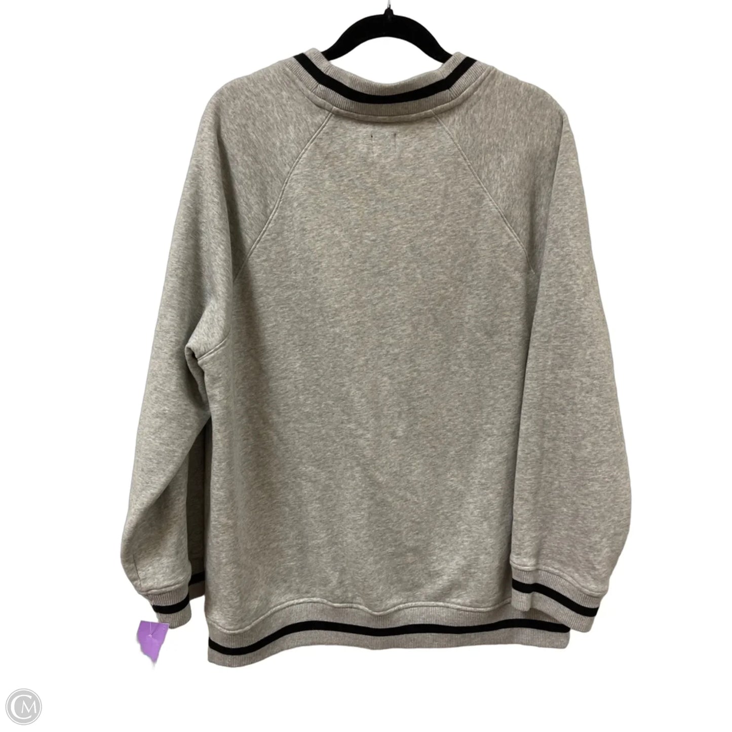Sweater Cardigan By Gap In Grey, Size: M
