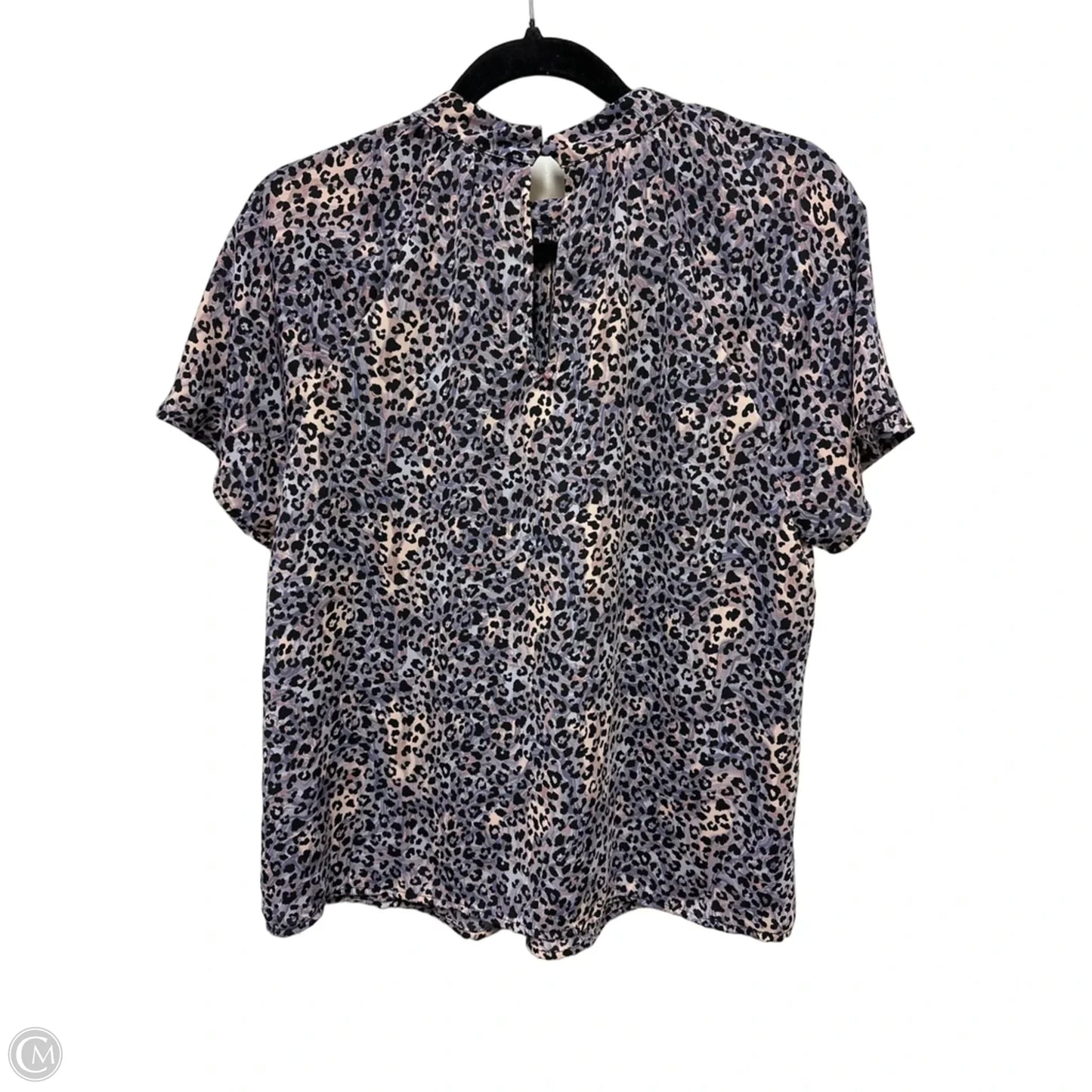 Top Short Sleeve By Peyton Jensen In Black & Purple, Size: S