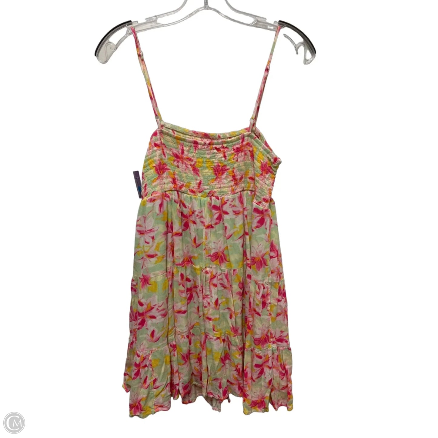 Dress Casual Short By No Boundaries In Green & Pink, Size: Xl