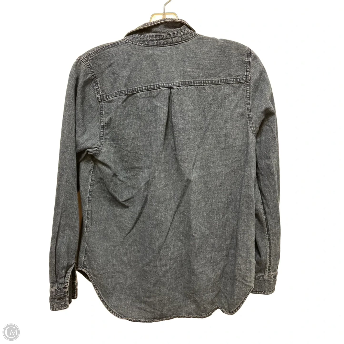 Blouse Long Sleeve By Old Navy In Navy, Size: M