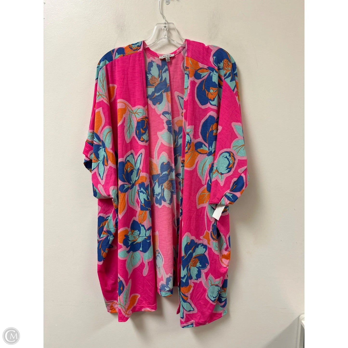 Kimono By White Birch In Blue & Pink, Size: 2x