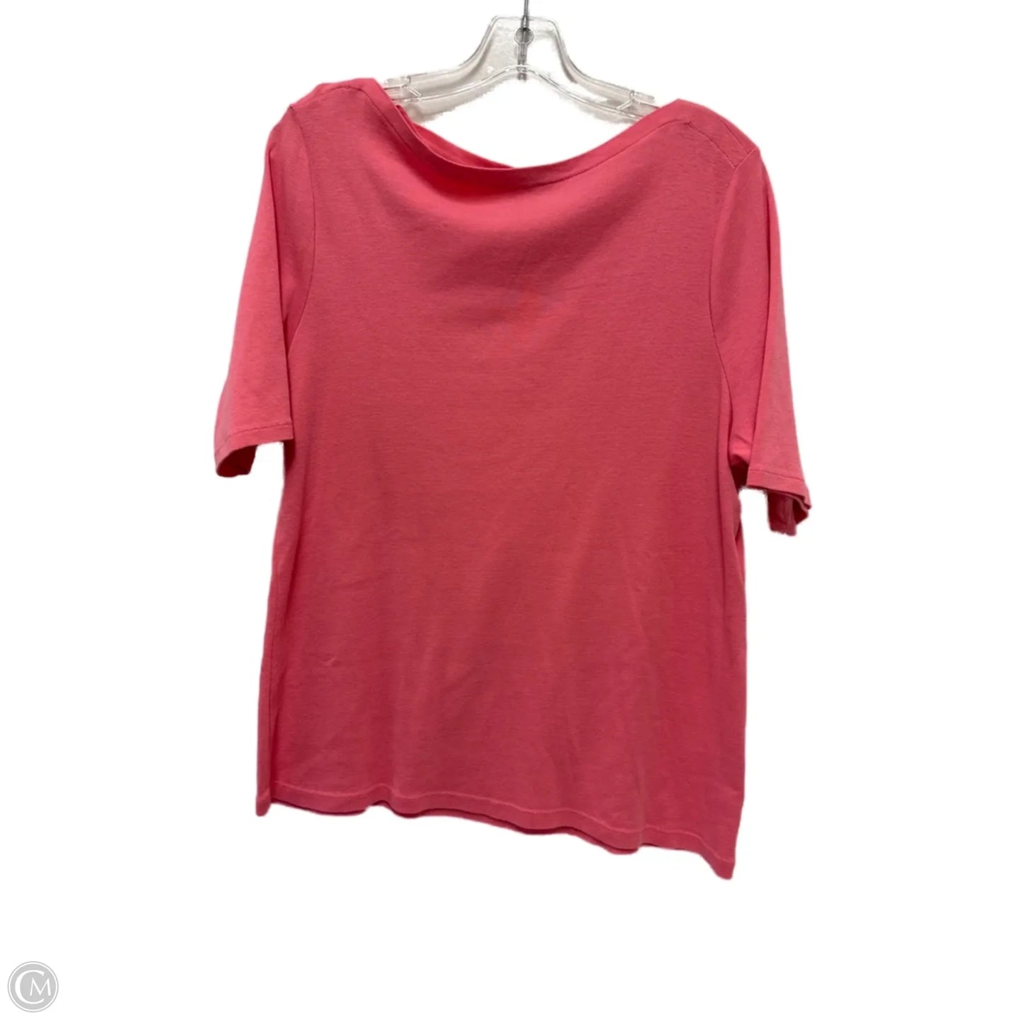 Top Short Sleeve By Charter Club In Pink, Size: Xl