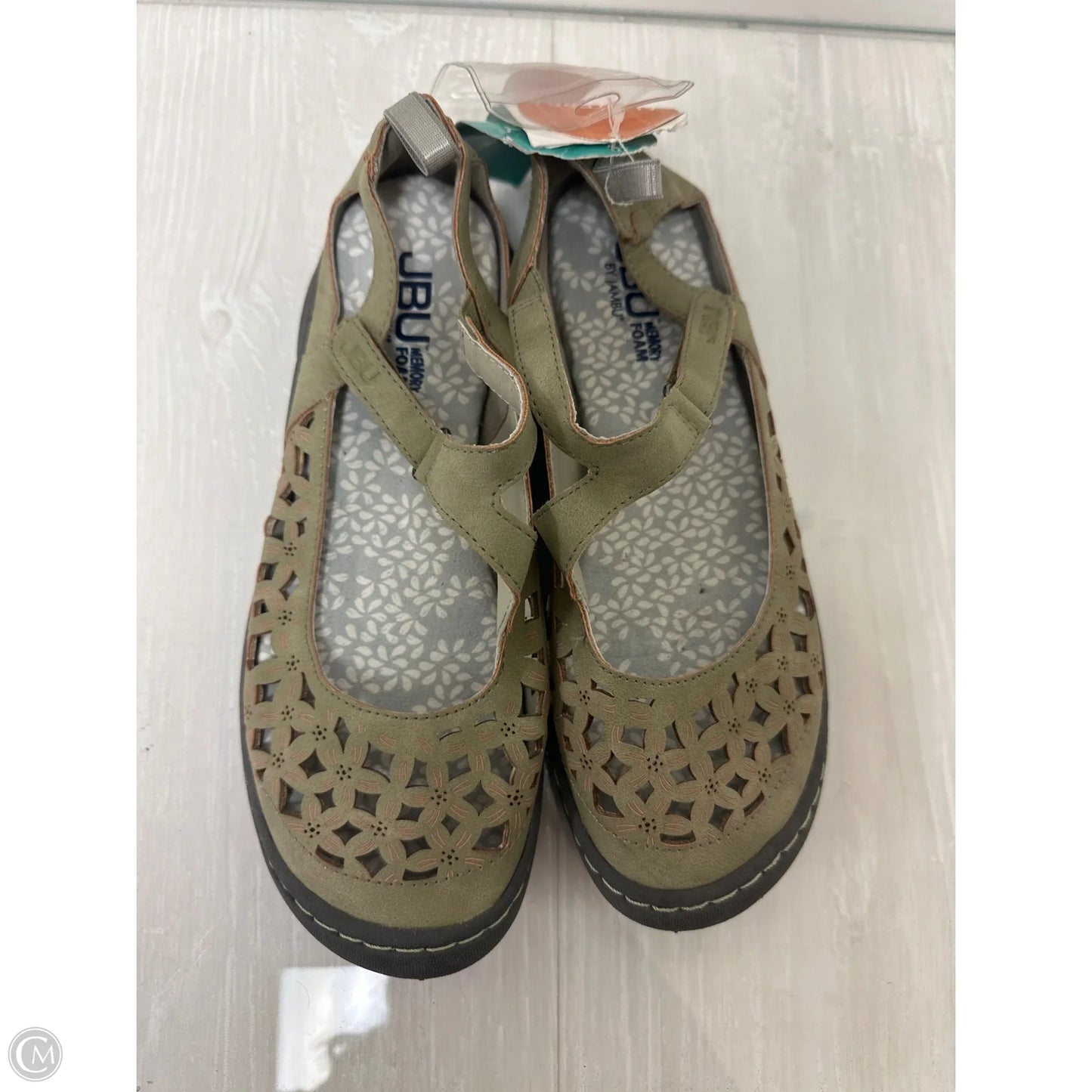 Shoes Flats By Jbu By Jambu In Green, Size: 6