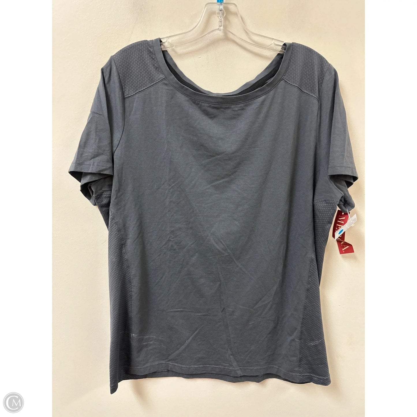 Athletic Top Short Sleeve By Merona In Grey, Size: 2x