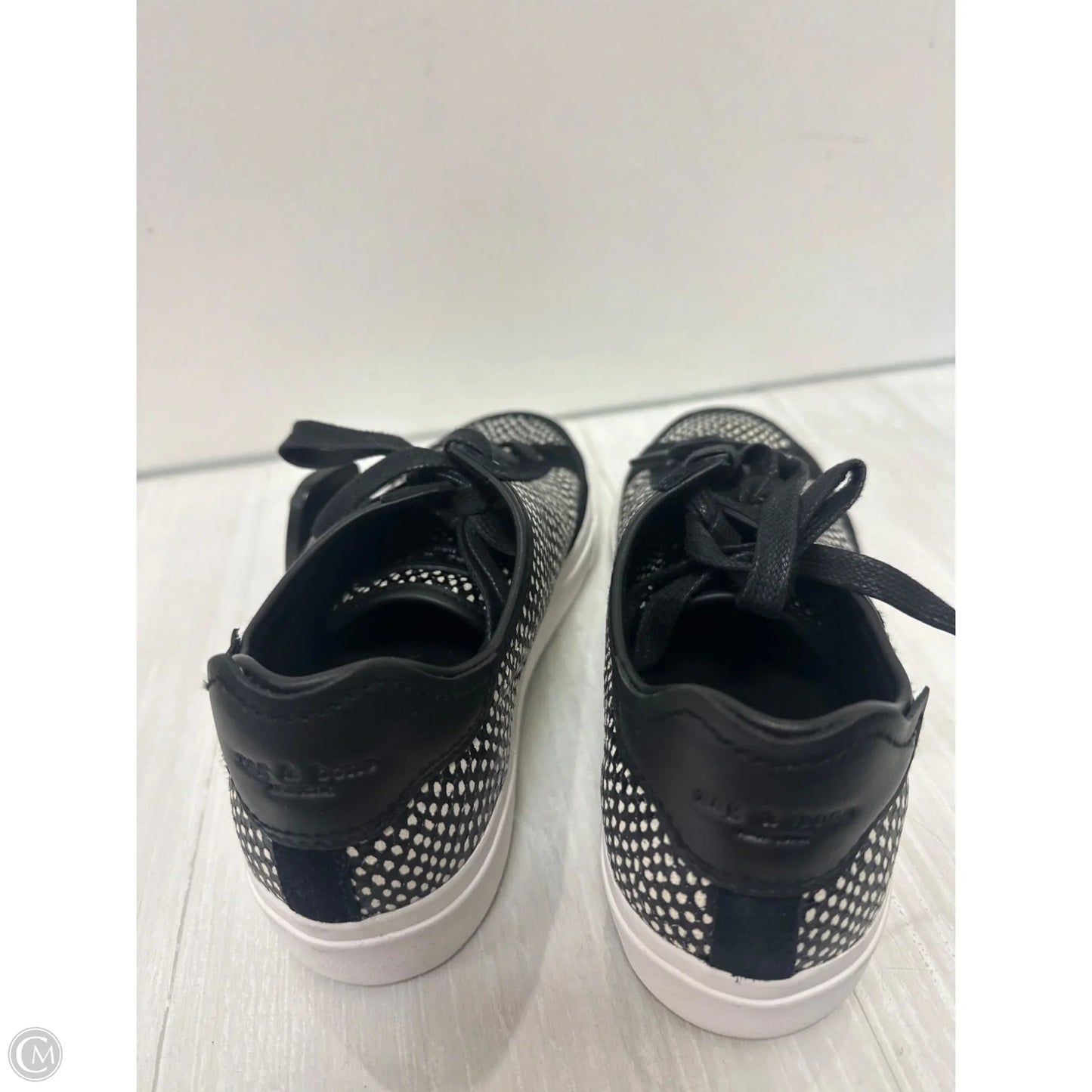 Shoes Sneakers By Rag And Bone In Black & White, Size: 6.5