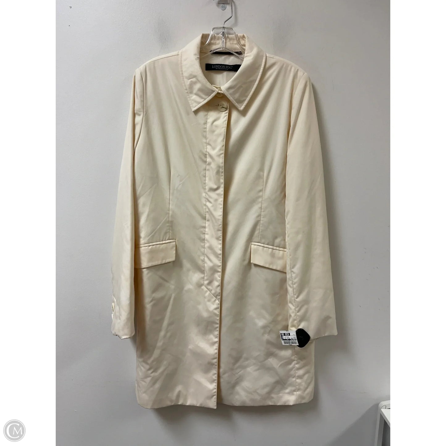 Coat Other By London Fog In Cream, Size: L