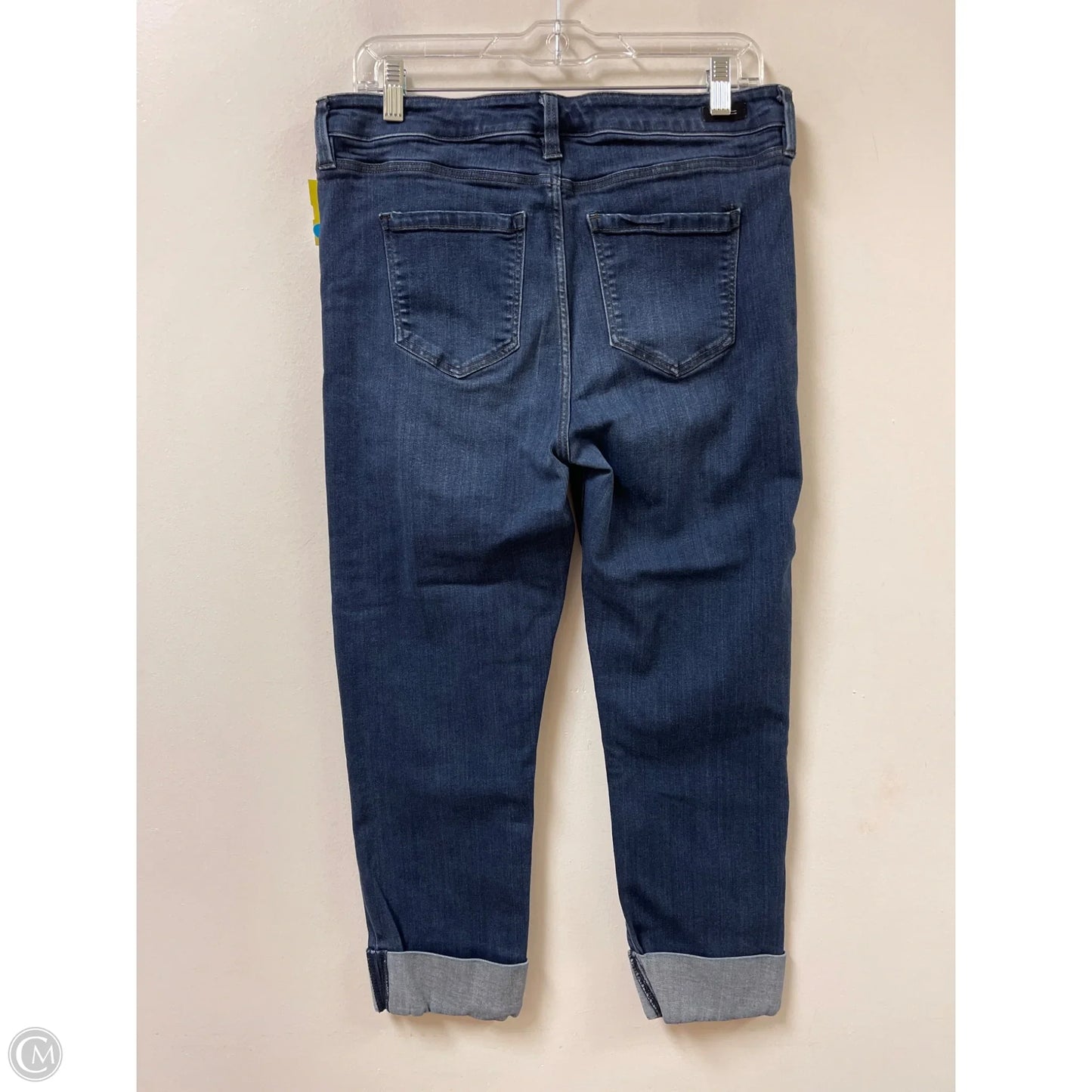 Jeans Cropped By Liverpool In Blue Denim, Size: 12