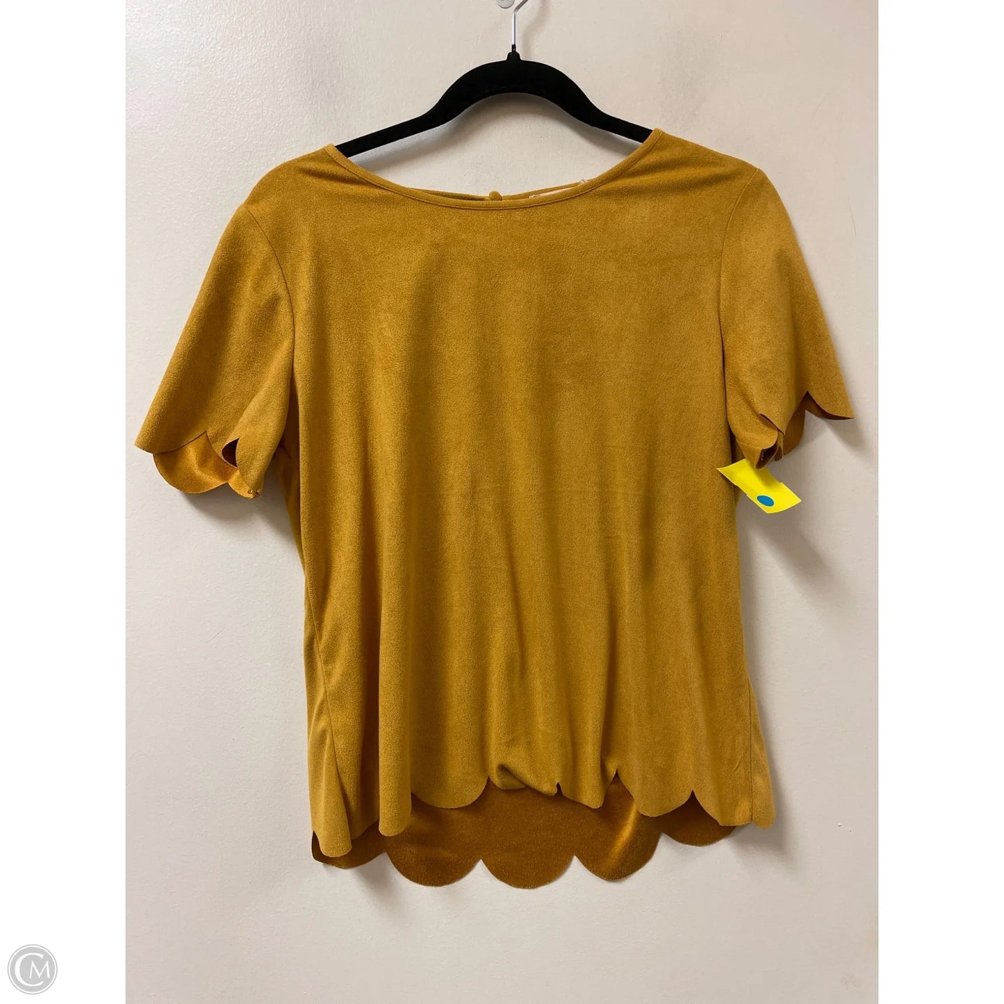 Top Short Sleeve By Altard State In Yellow, Size: M