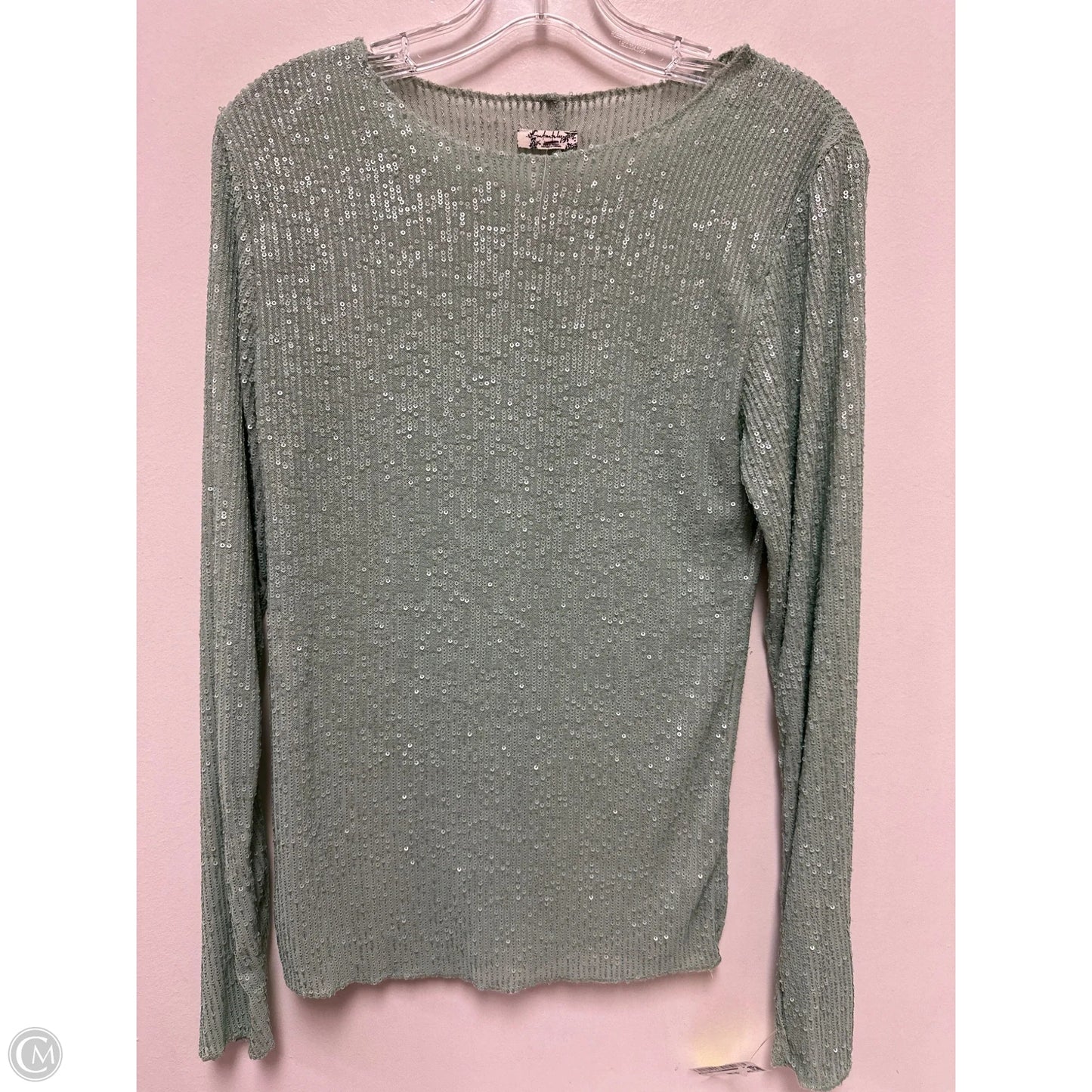 Top Long Sleeve By Free People In Green, Size: M