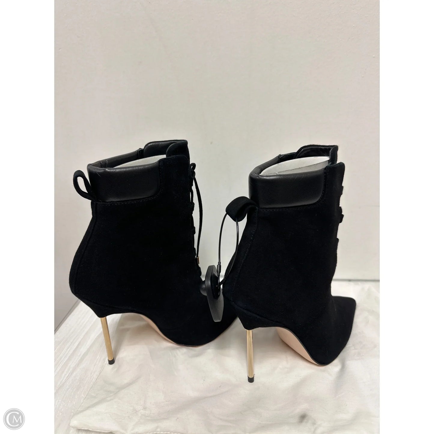 Boots Ankle Heels By Good American In Black, Size: 7.5