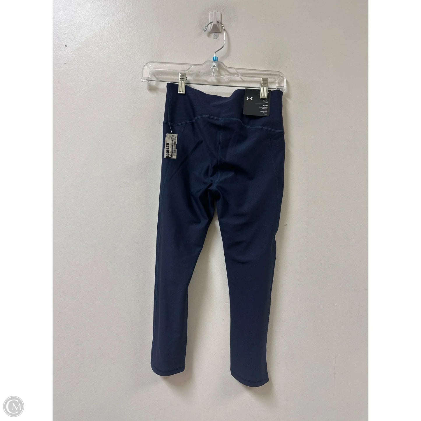 Athletic Leggings By Under Armour In Navy, Size: S