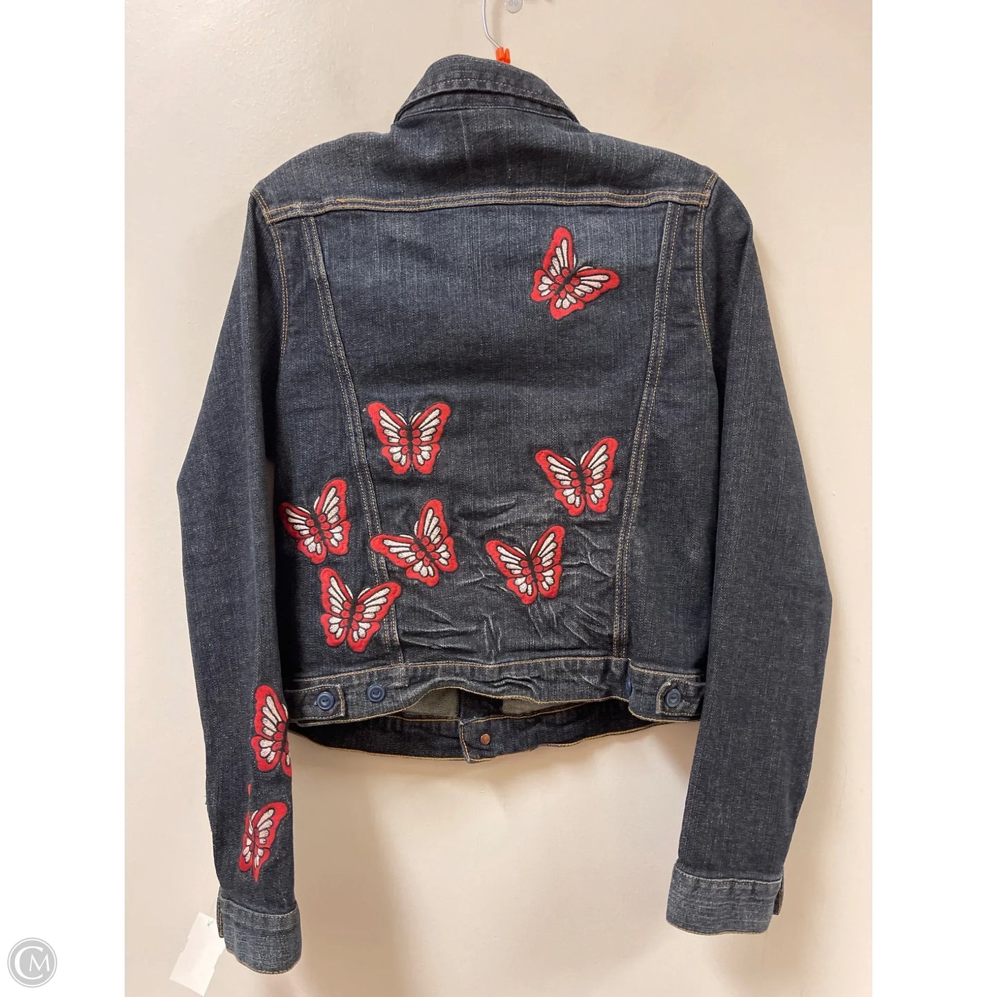 Jacket Denim By 7 For All Mankind In Blue Denim, Size: M