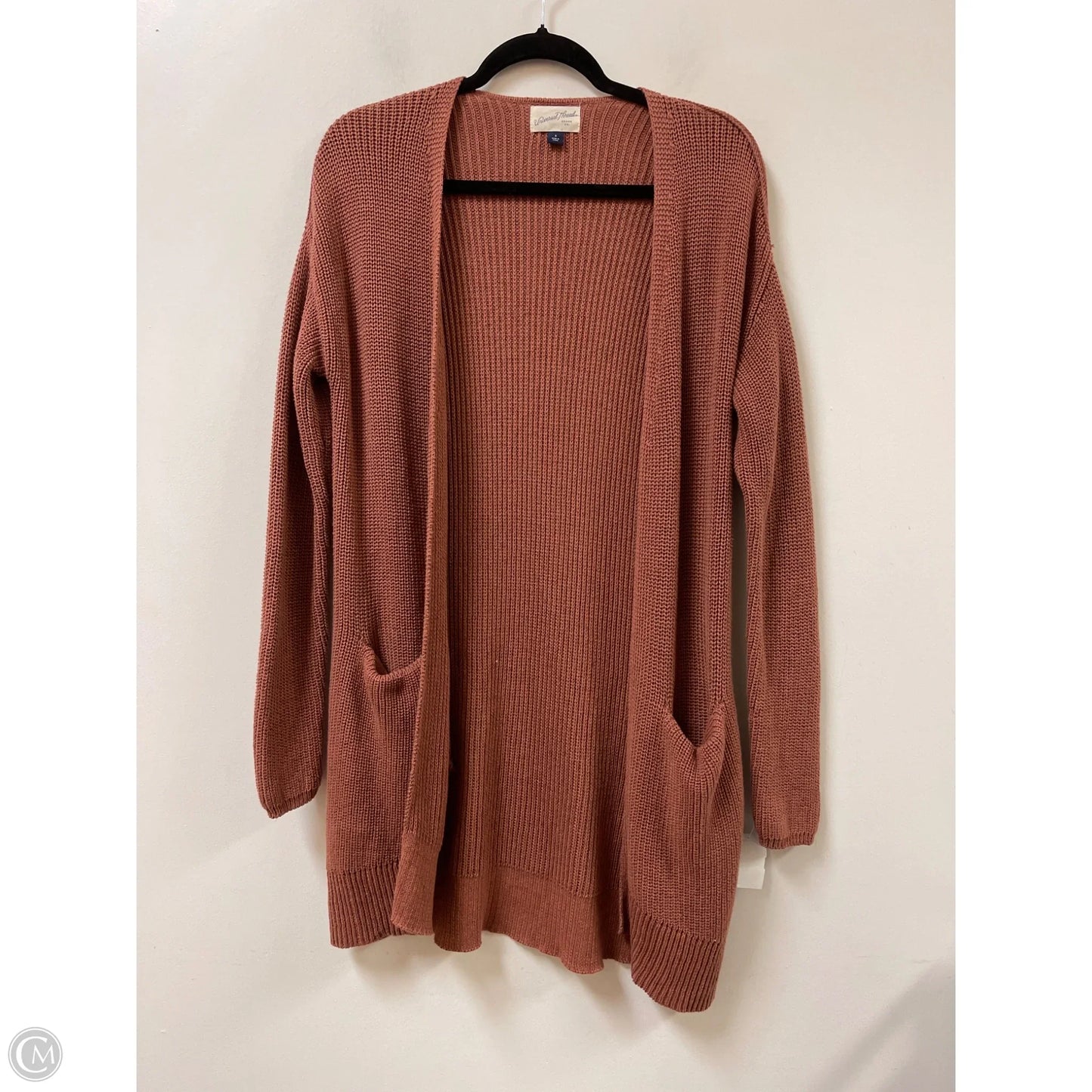 Sweater Cardigan By Universal Thread In Orange, Size: S