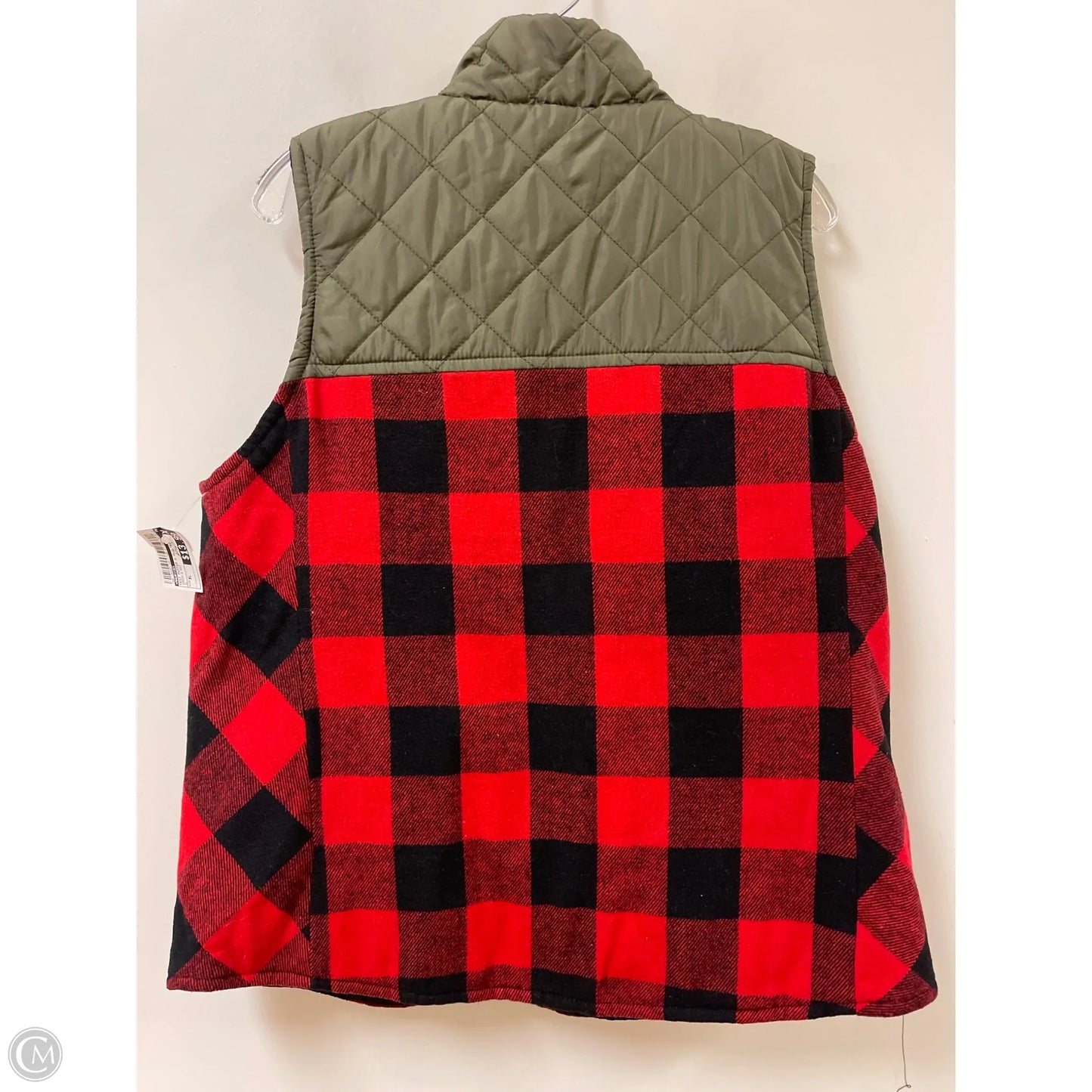 Vest Puffer & Quilted By Maurices In Green & Red, Size: Xl