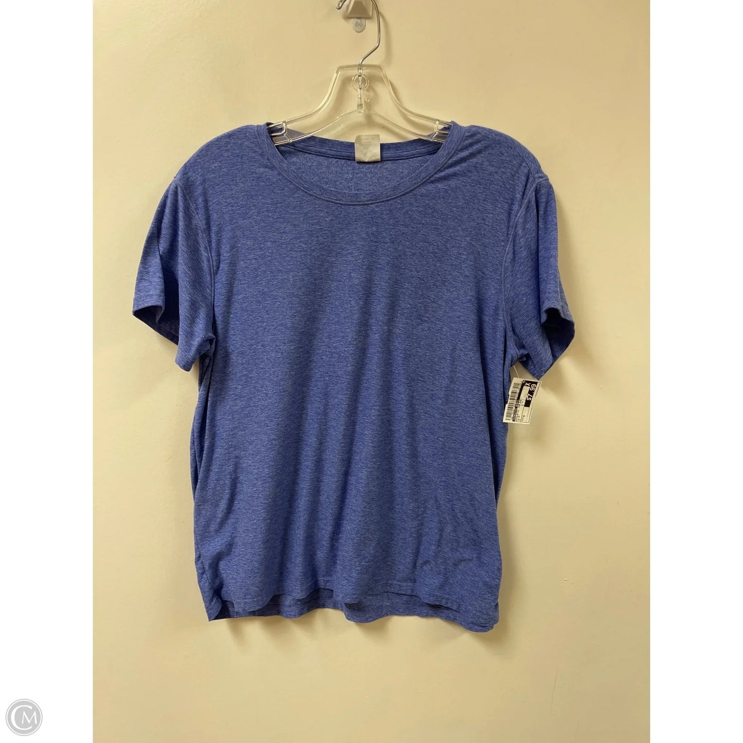 Athletic Top Short Sleeve By Athletic Works In Blue, Size: S