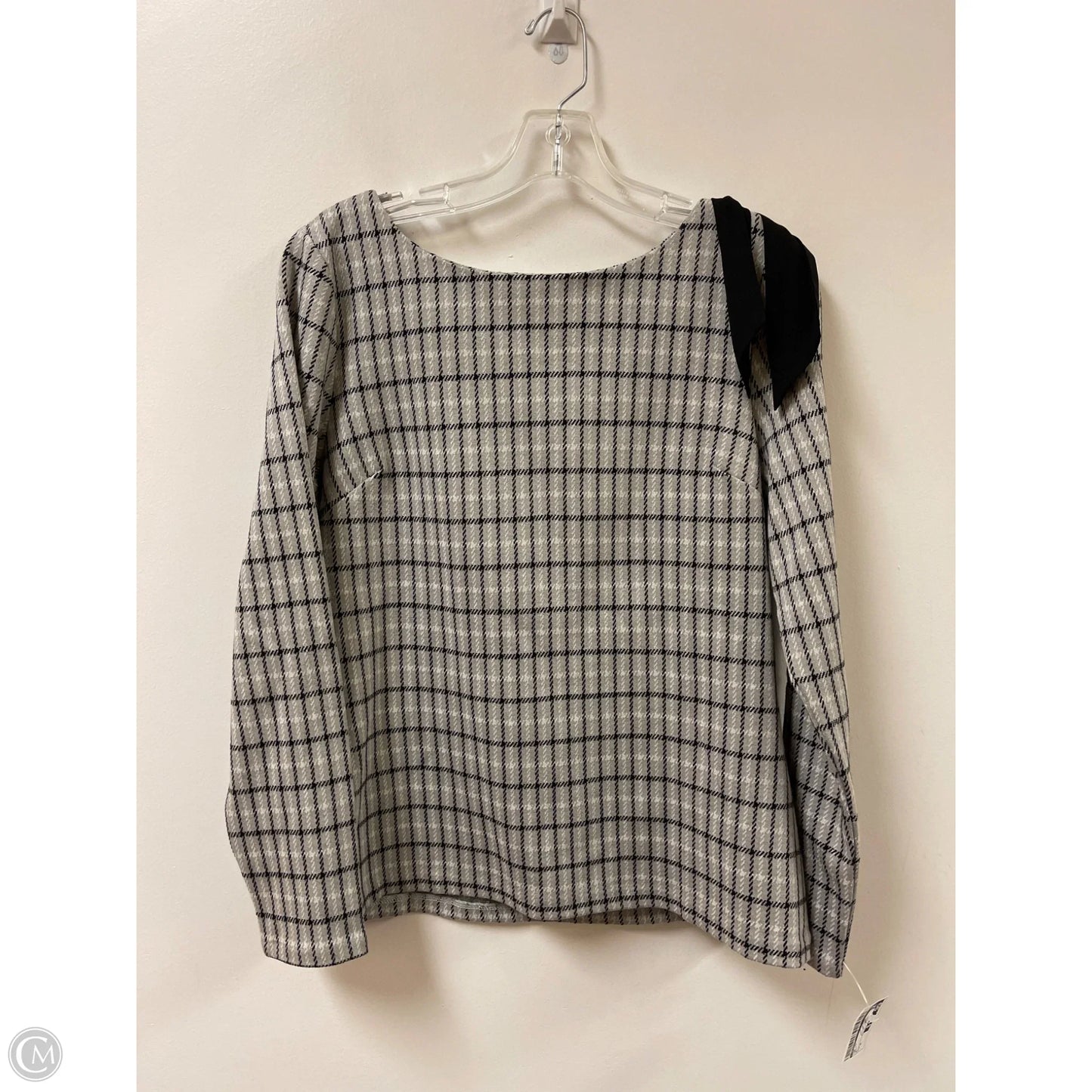 Top Long Sleeve By Talbots In Grey, Size: M