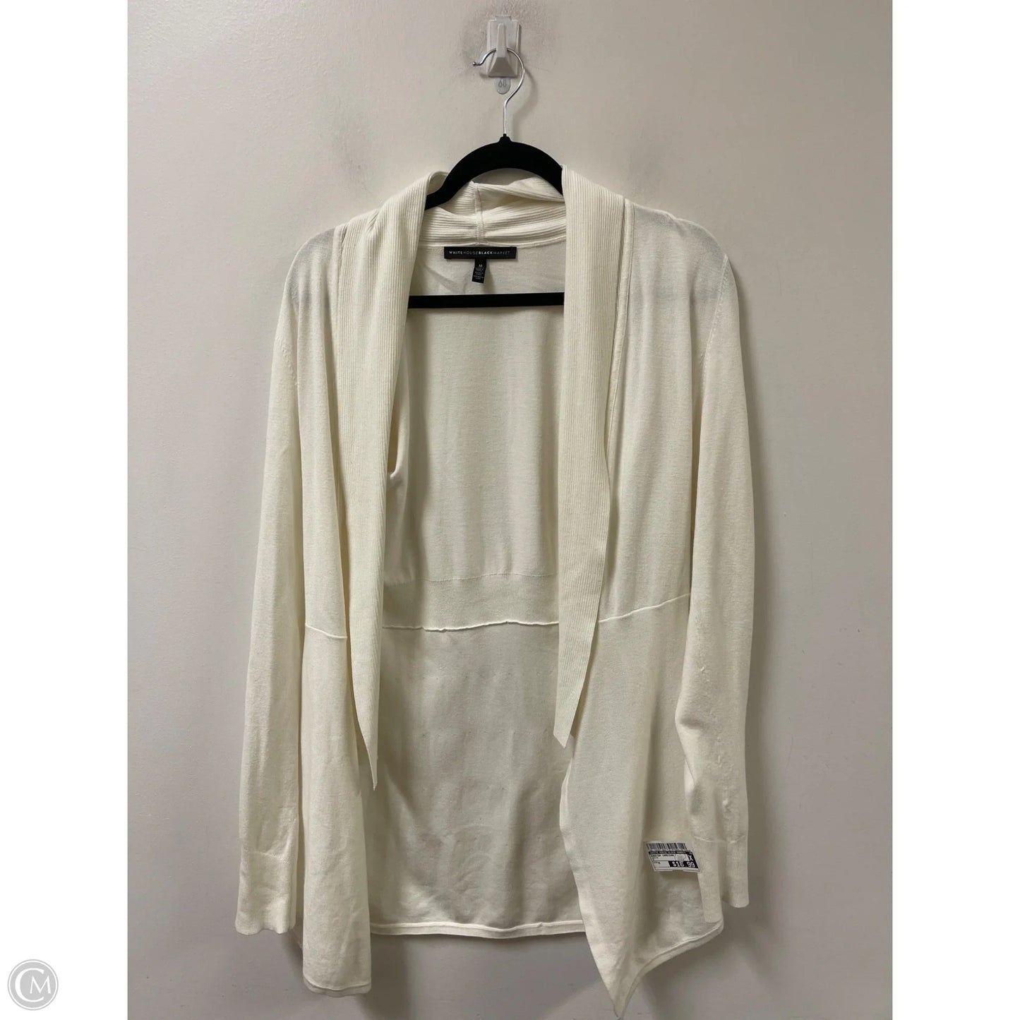 Sweater Cardigan By White House Black Market In White, Size: M