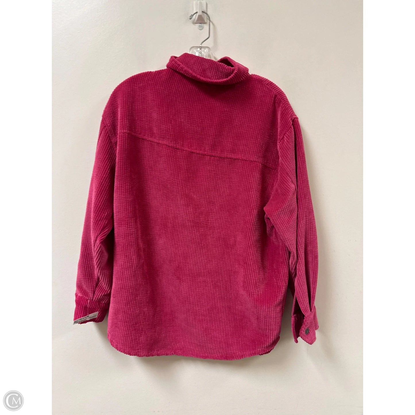 Jacket Shirt By Wild Fable In Pink, Size: S