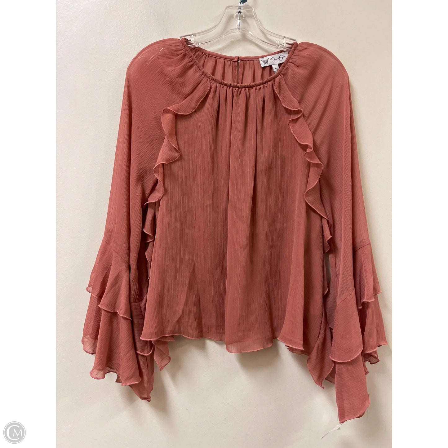 Top Long Sleeve By Jessica Simpson In Pink, Size: Xs