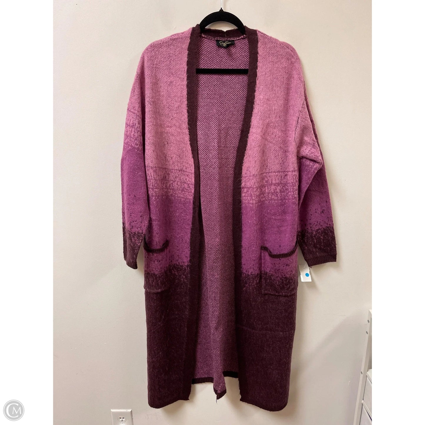 Sweater Cardigan By Jessica Simpson In Purple, Size: L