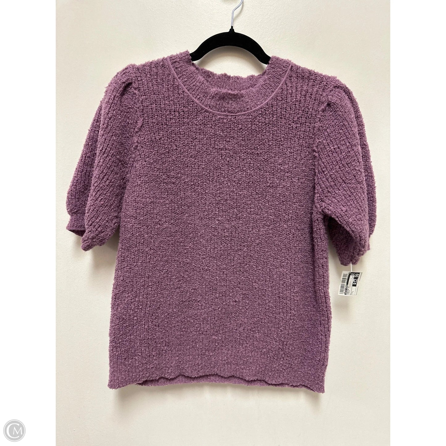 Sweater Short Sleeve By White Birch In Purple, Size: L