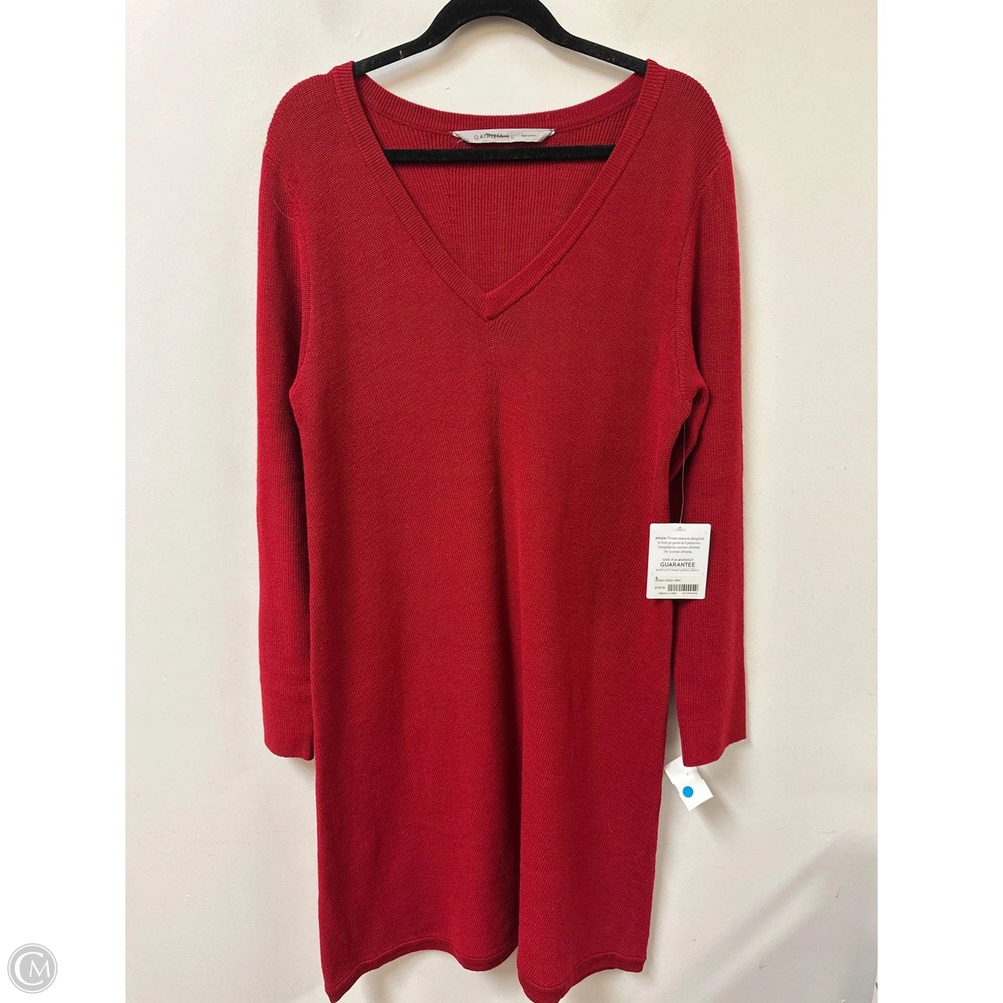 Dress Sweater By Athleta In Red, Size: L