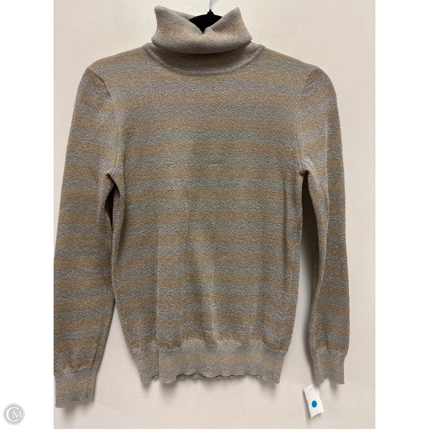 Sweater By J. Crew In Gold & Silver, Size: Xs