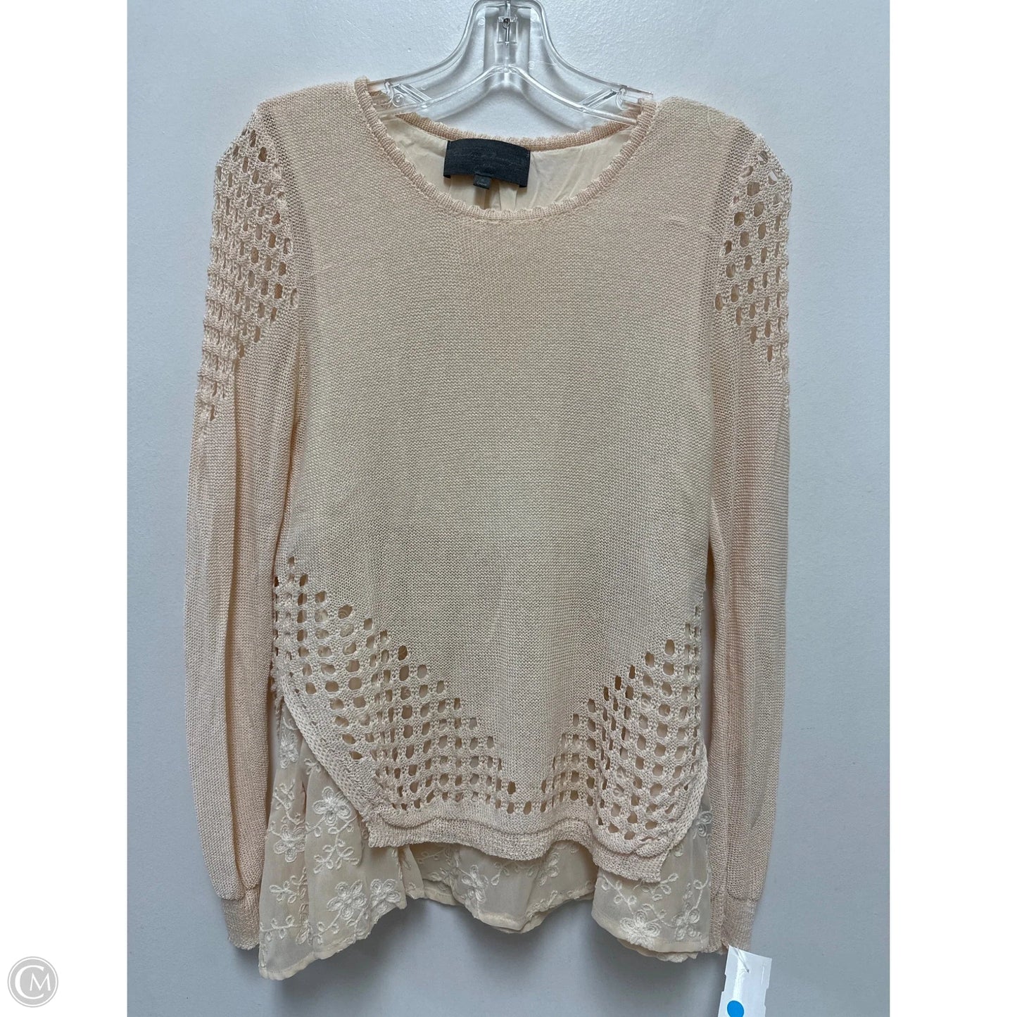 Top Long Sleeve By Sunday In Brooklyn In Cream, Size: S