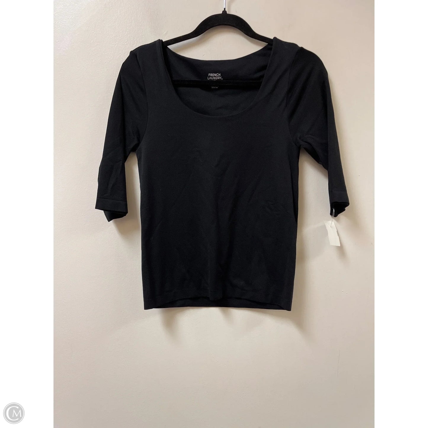 Top Short Sleeve By French Laundry In Black, Size: L