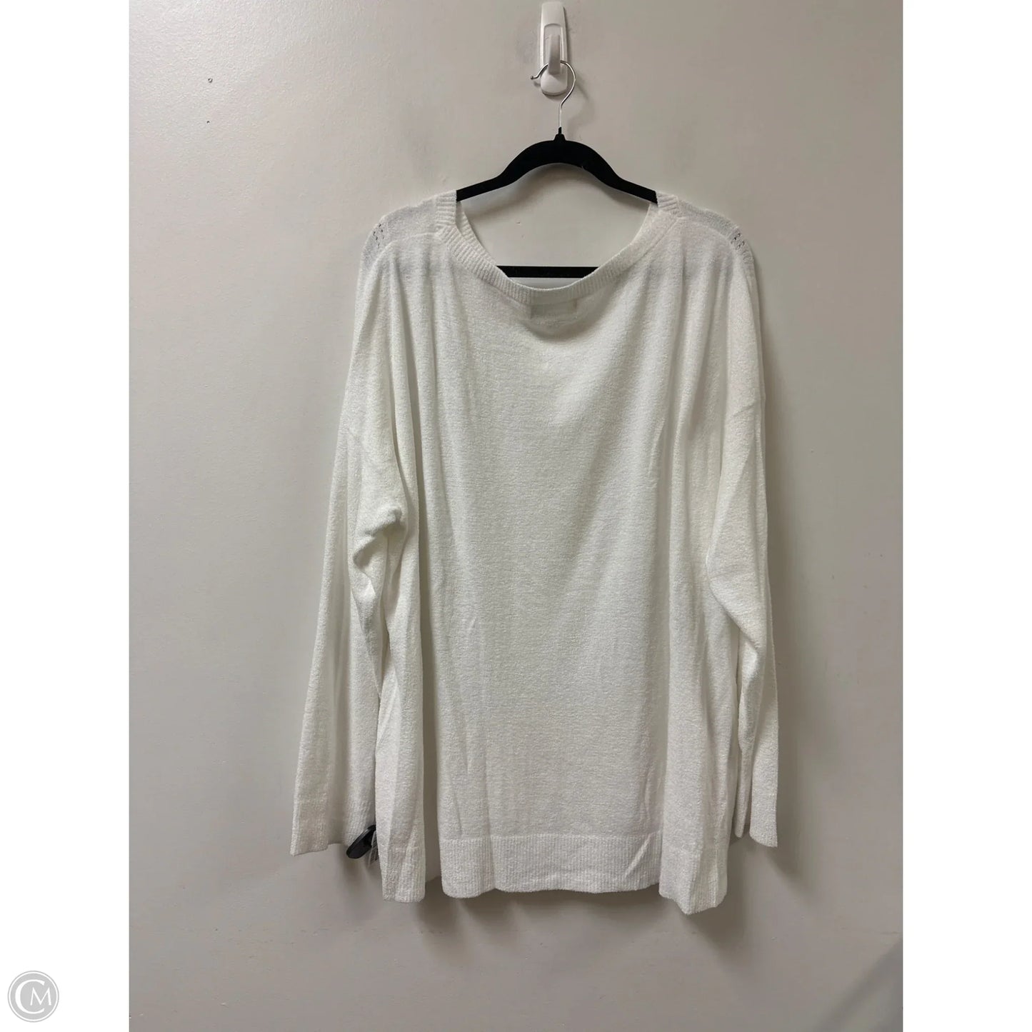 Sweater By Barefoot Dreams In White, Size: 3x